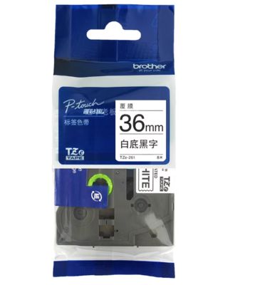 36mm P-Touch Black on red label tape cassette TZe-261 for Brother Electronic Lettering Machine tube printer fournisseur