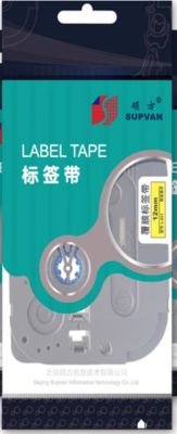 L-A631 12mmX8M yellow Label tape cassette for Supvan Electronic Lettering Machine tube printer fournisseur