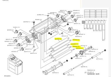 Rouleau de racle de minilab de Noritsu V30-V50 A035026/A035026-00 fournisseur