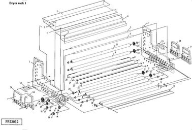 H153096 20306024-OR arbre pour matériel de séchage à rouleau éponge Noritsu LPS 24 PRO Minilab Machine fabriquée en Chine fournisseur