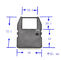Cartouche à ruban compatible avec le commodore MPS801 de la pyramide PTR4000 PTR4001 M-3500 fournisseur