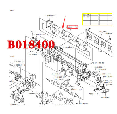 ROULEAU ANTICIPÉ d'EXPOSITION de minilab de NORITSU QSS32/37 B018400-00/B018400 fournisseur