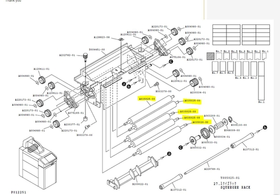 Rouleau d'éponge de la pièce de rechange A035026-00 A035026 de minilab de Noritsu fournisseur