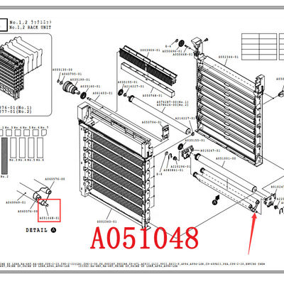Le rouleau de tour d'A051048-01 A051048 pour le minilab de QSS Noritsu qss32/37 a fait en Chine fournisseur