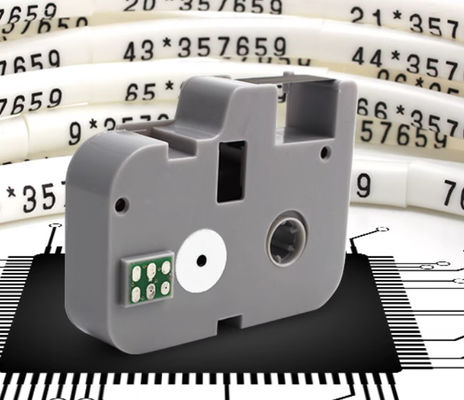 bande d'étiquette noire pour la machine à lettres électroniques YP500 600, imprimante d'identification par câble